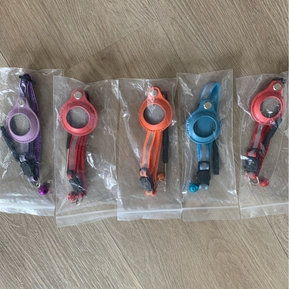 Cat Collar w/Air Tag holder,safety release,reflective, optional bell. - Picture 2 of 12